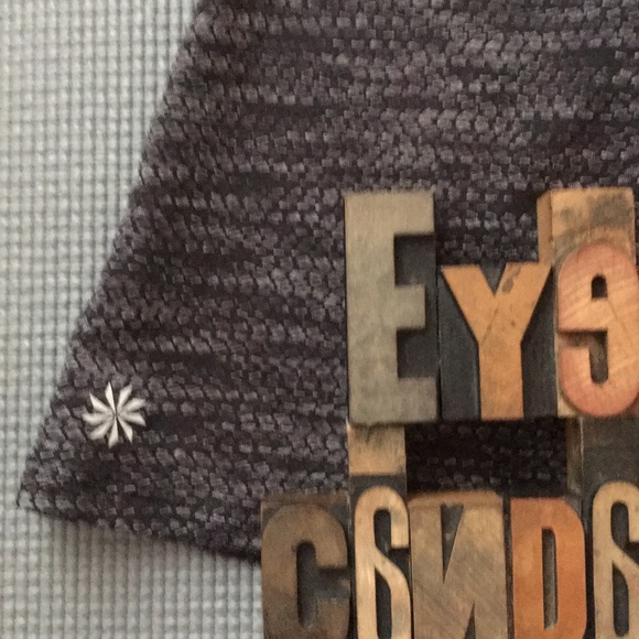 ATHLETA Racerback Workout Tank In Black/Silver - Picture 2 of 8